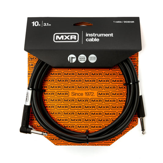 MXR DCIS10R Standard Straight to Right Angle Instrument Cable - 10 foot