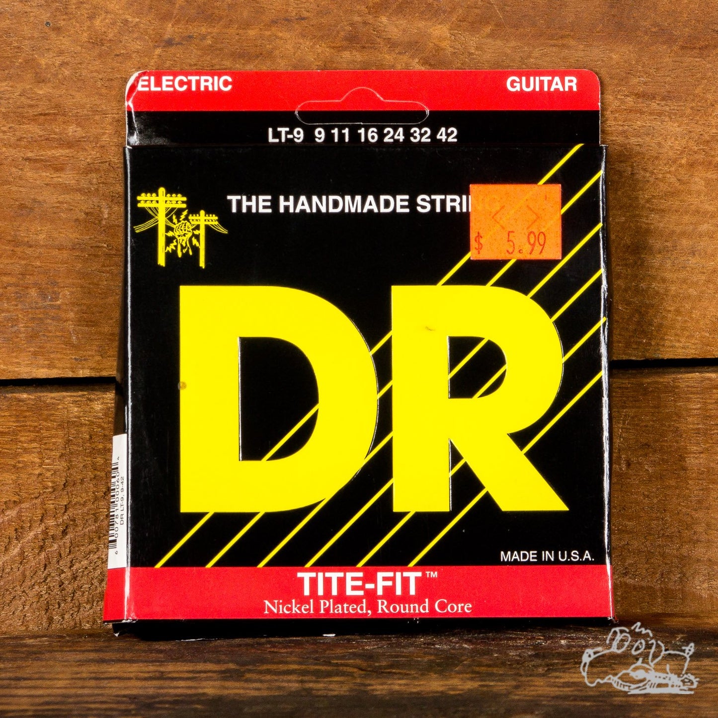 DR Tite-Fit Nickel Plated, Round Core 9-42 Light Electric Guitar Strings