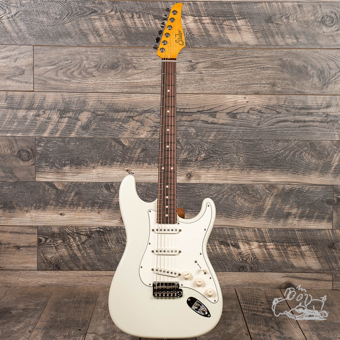 2019 Suhr Classic S Antique in Olympic White with Indian Rosewood Board
