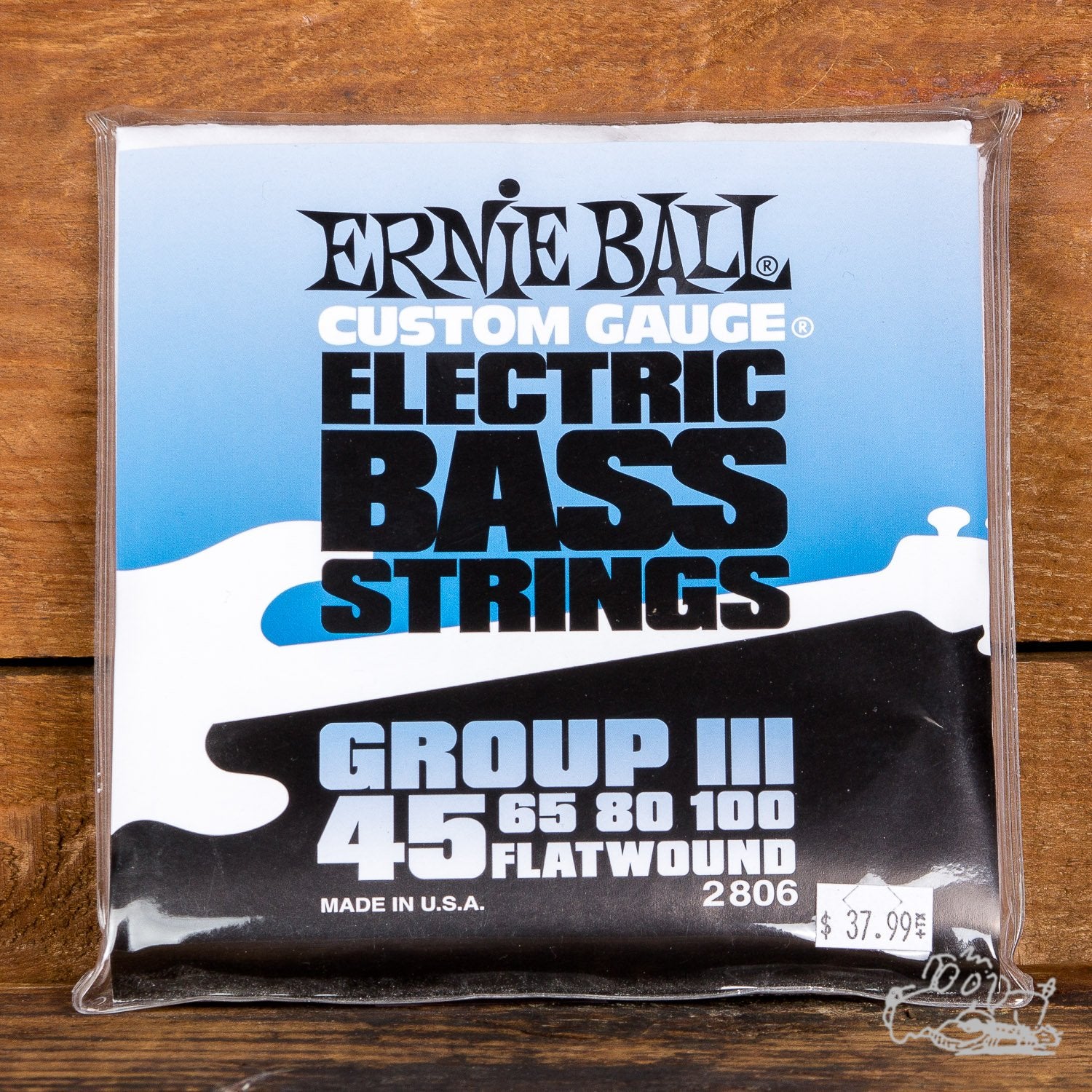 Ernie Ball Group III Flatwound 45-100 Electric Bass Guitar Strings