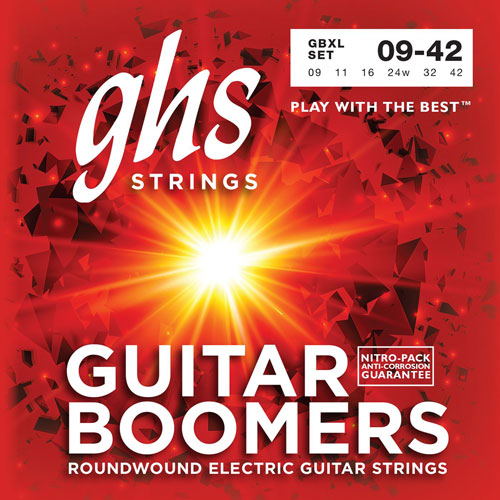 GHS Boomers 9-42 Roundwound Extra Light Electric Guitar Strings
