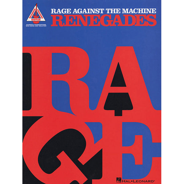 Rage Against The Machine Renegades Recorded Versions Guitar Tab