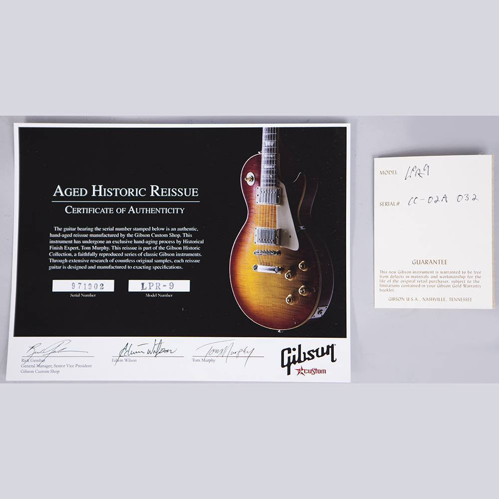 2007 Gibson '59 Reissue Les Paul, Tom Murphy Aged Washed Cherry - Garrett Park Guitars
 - 11