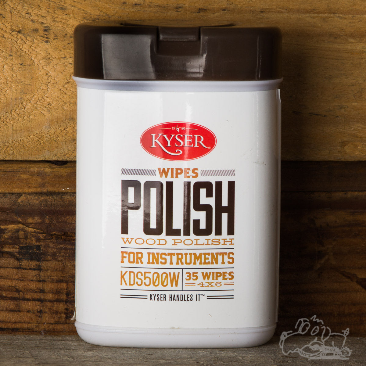 Kyser Wipes Wood Polish for Instruments 4"x6" (35 Wipes)