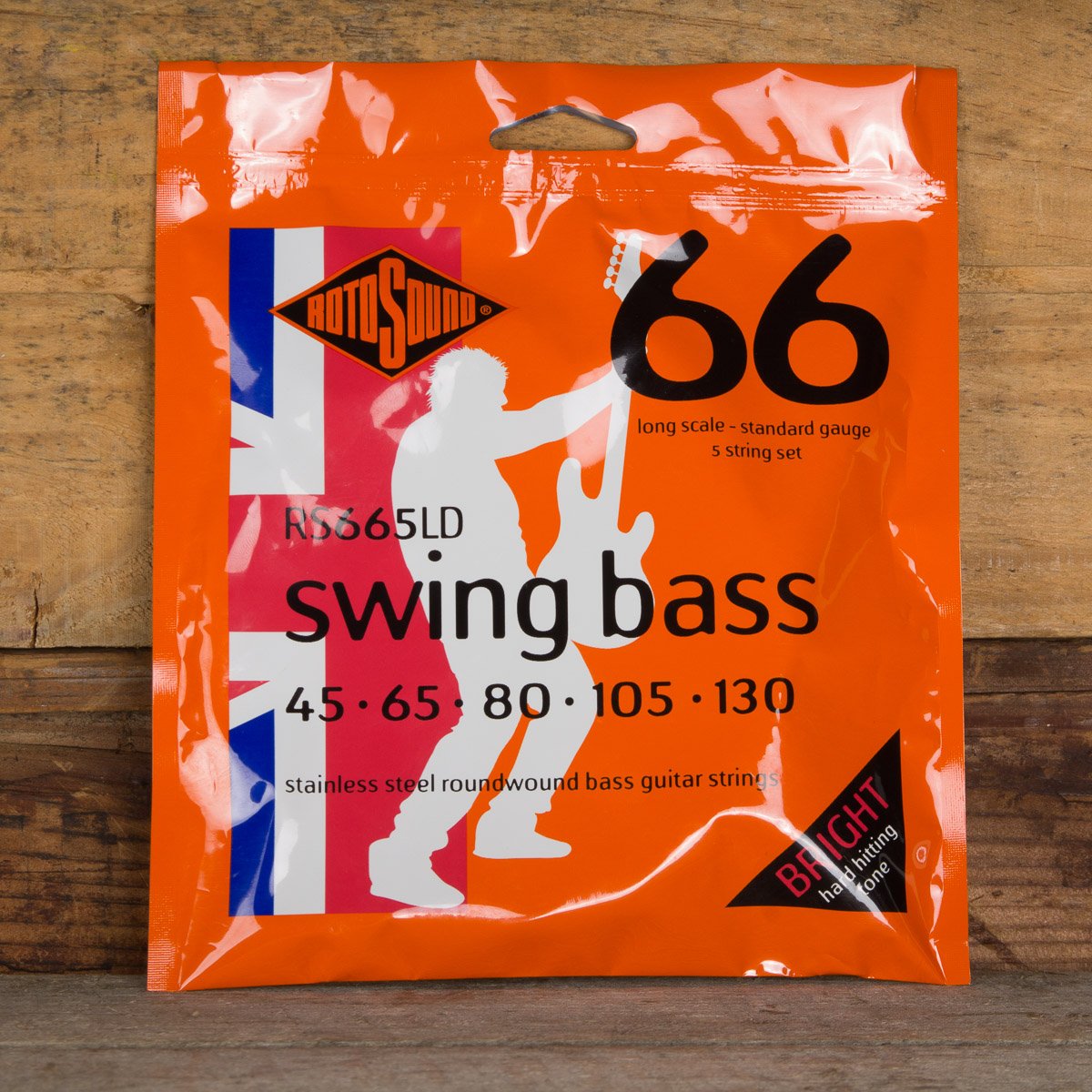 Rotosound RS665LD Swing Bass 66 5-String Long Scale Bass Strings - 45-130