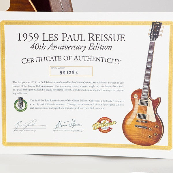 1999 Gibson 40th Anniversary '59 Reissue - Garrett Park Guitars
 - 15