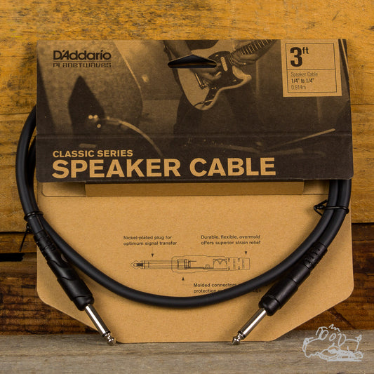 D'Addario Classic Series 1/4" to 1/4" Speaker Cable (Choose a Size)