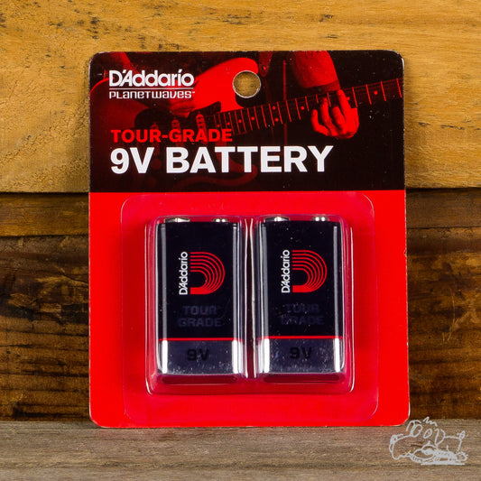 D'Addario Tour Grade 9V Batteries 2 Pack