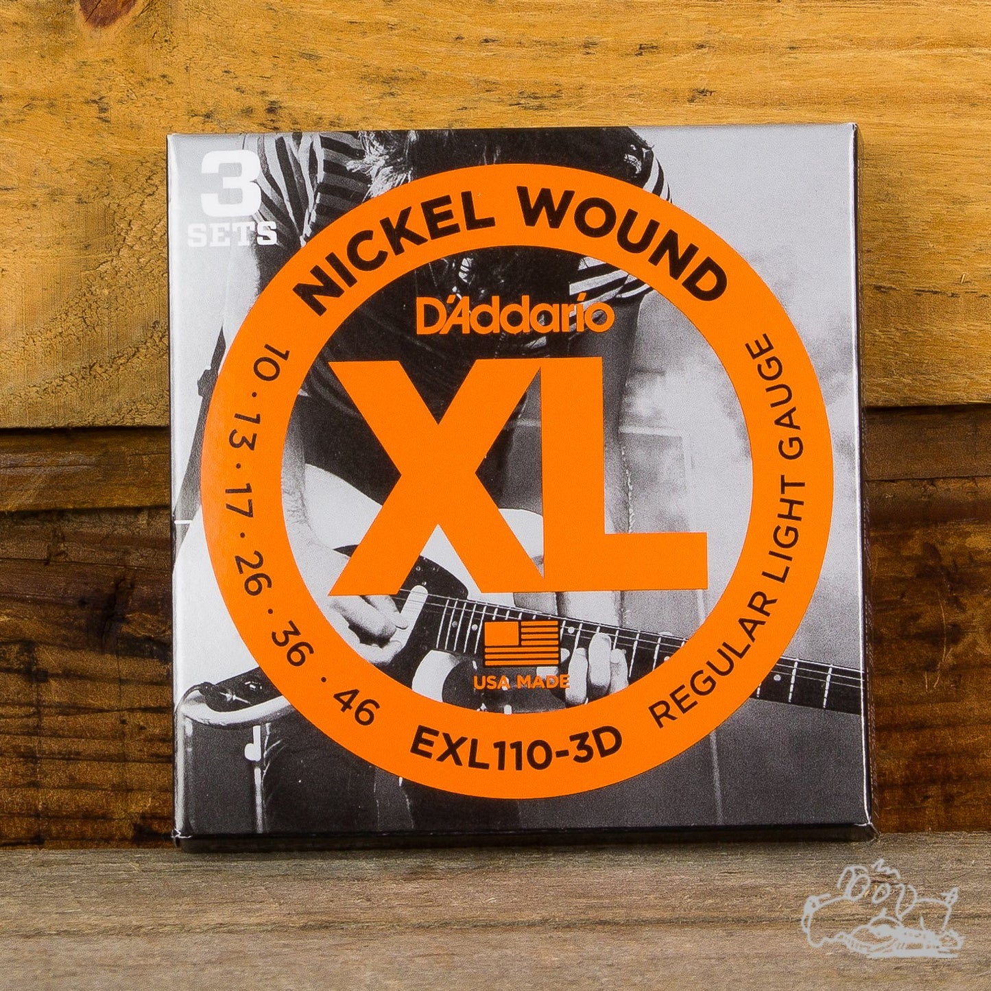 D'Addario XL Electric Guitar Strings Nickel Wound Light 10-46 3-Pack