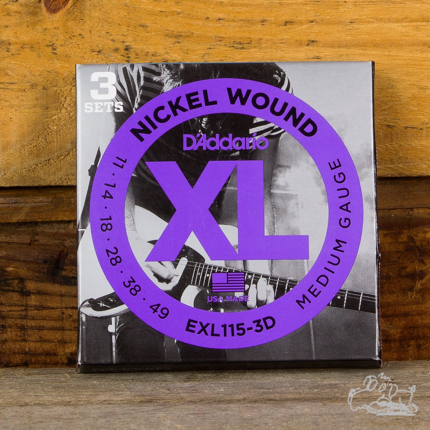 D'Addario XL Electric Guitar Strings Nickel Wound Medium 11-49 (Three Sets Pack)