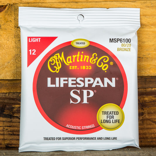 Martin Lifespan SP Light Coated 80/20 Bronze Acoustic Strings