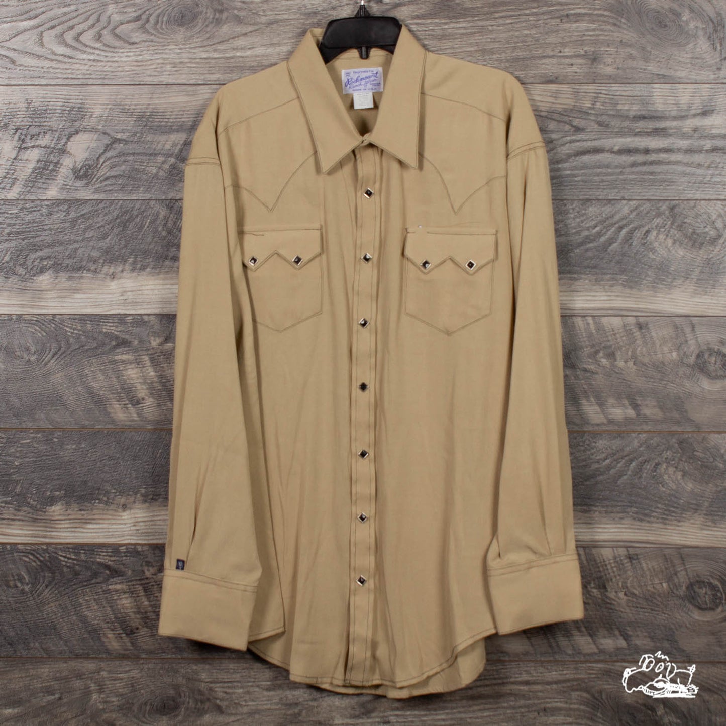 Rockmount Ranch Wear - Men's Sueded Tencel Taupe Western Shirt