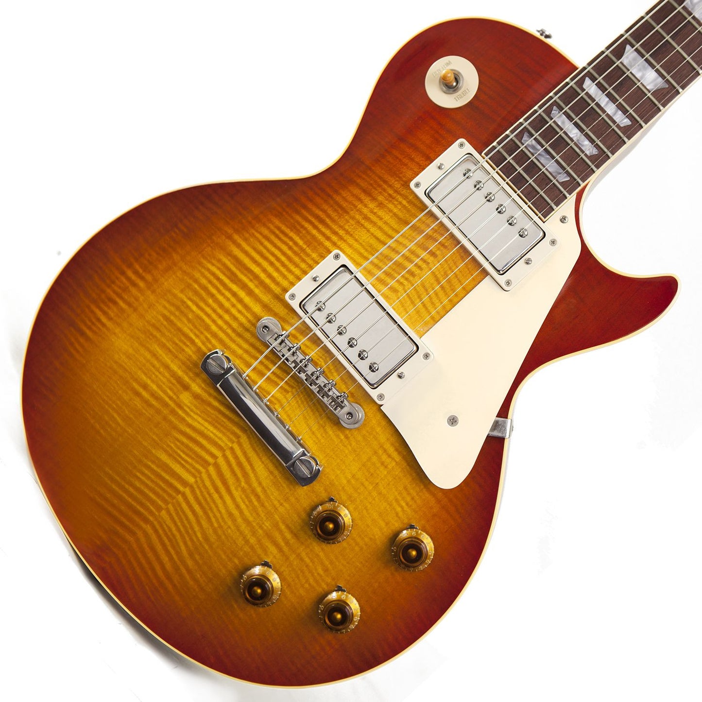 2002 Gibson Custom Shop '58 Reissue Les Paul, Washed Cherry - Garrett Park Guitars
 - 1