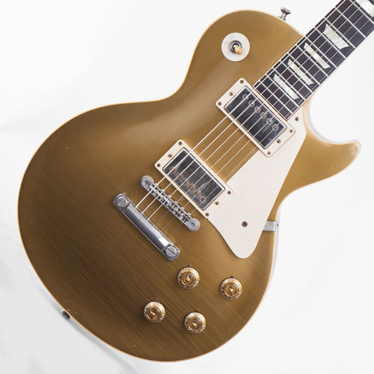 2003 Gibson '57 Reissue Les Paul Historic Aged Gold Top - Garrett Park Guitars
 - 1