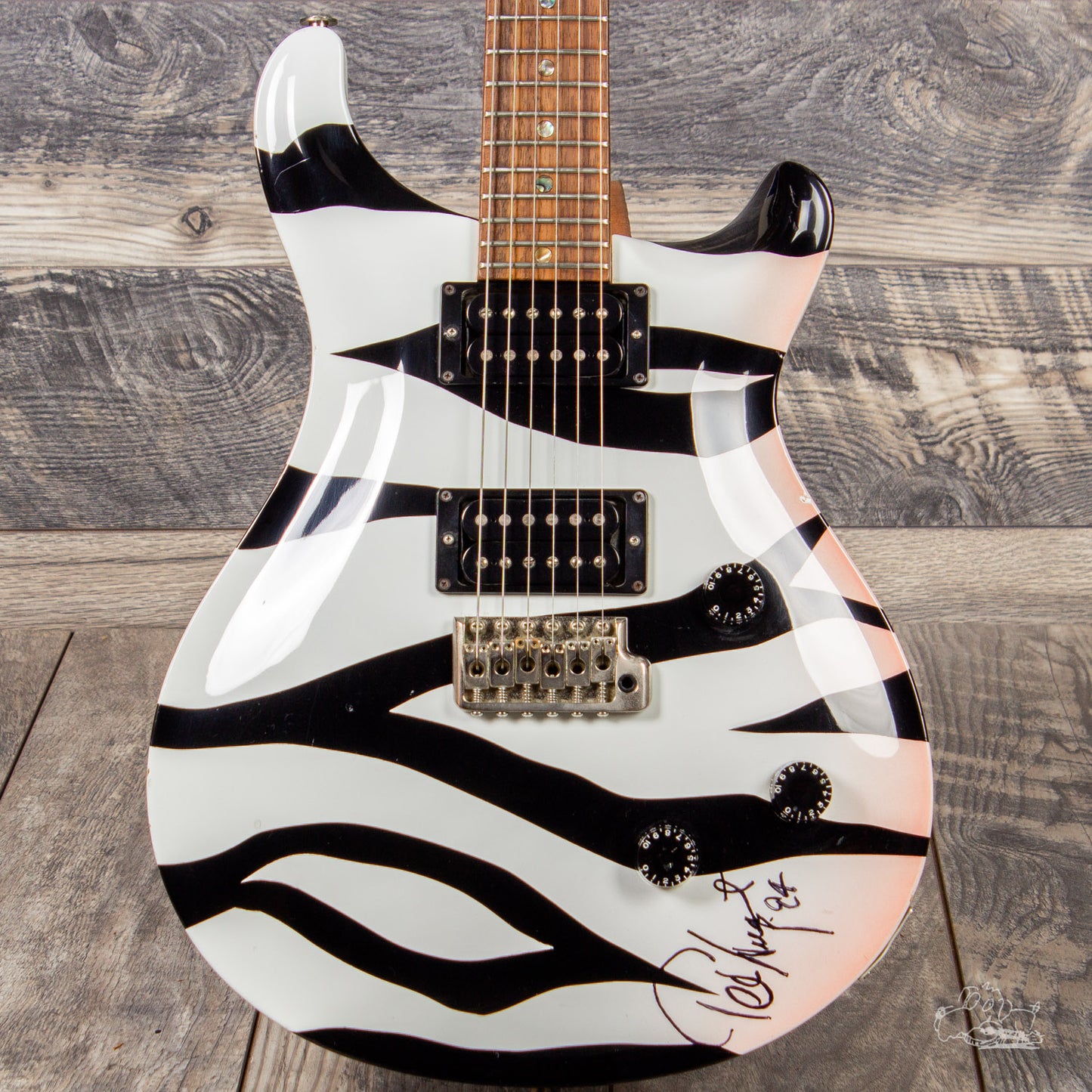 1991 PRS CE-Nugent Whackmaster Zebra Rocker - Signed with Letter of Authenticity