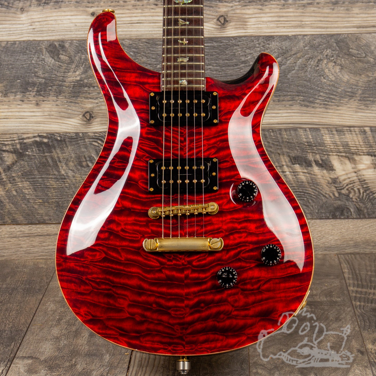 1991 PRS Limited Edition in Black Cherry with quilted maple top