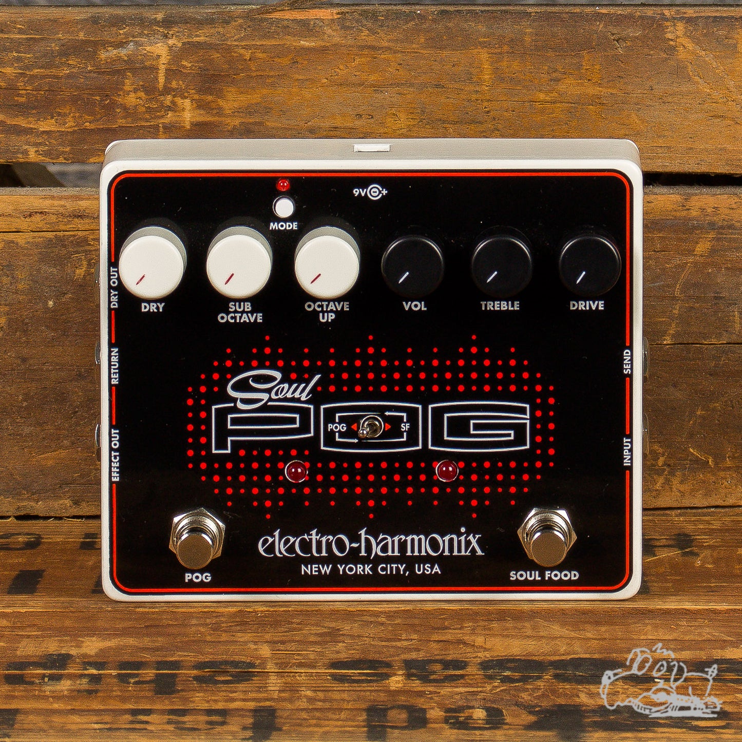 Electro-Harmonix Soul Pog Polyphonic Octave Generator and Overdrive Pedal