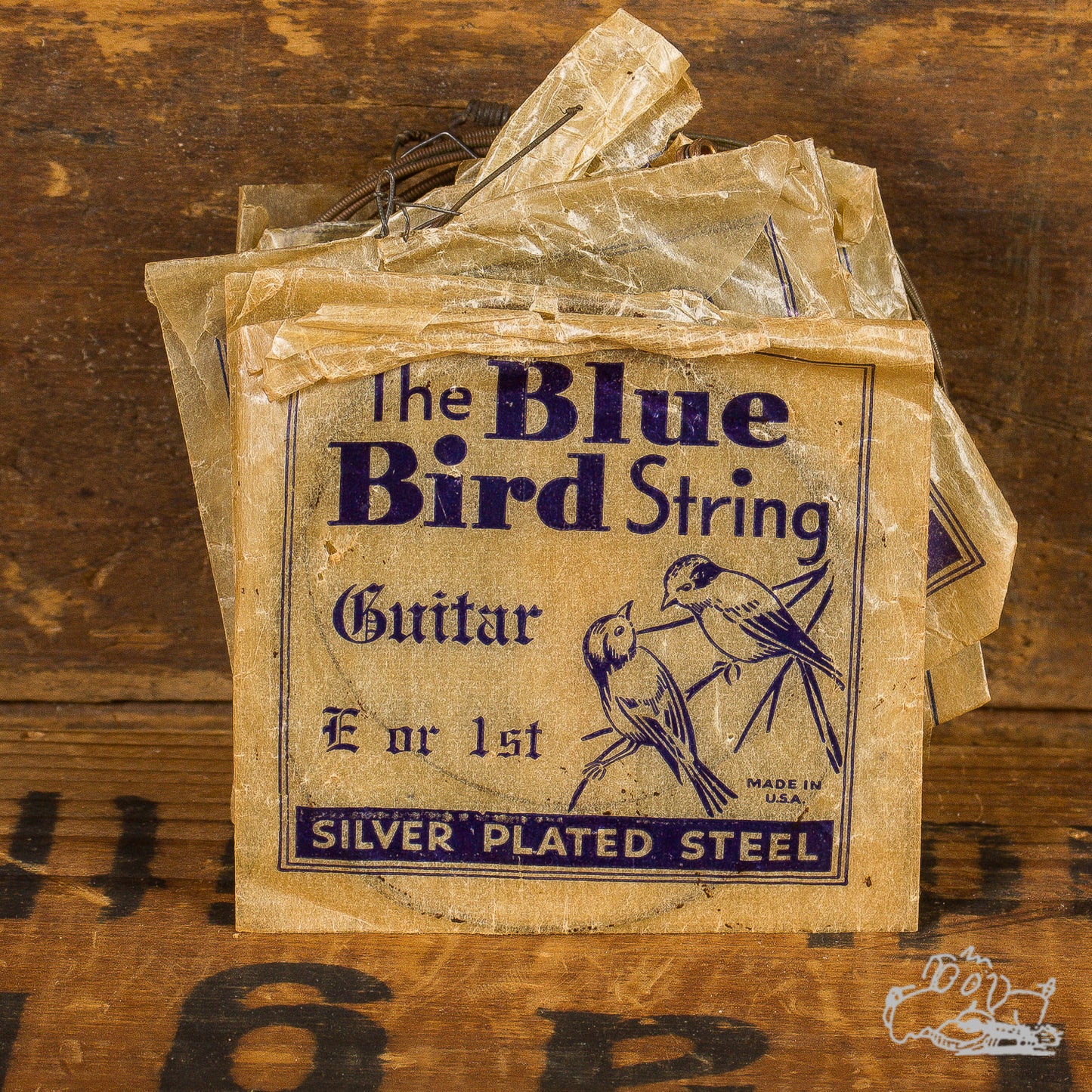 Vintage The Blue Bird Guitar String