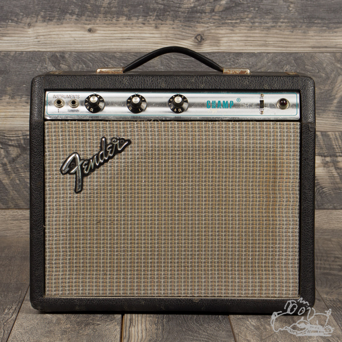 1976 Fender Champ (Silverface) - Original Speaker (Line-Out Modified)