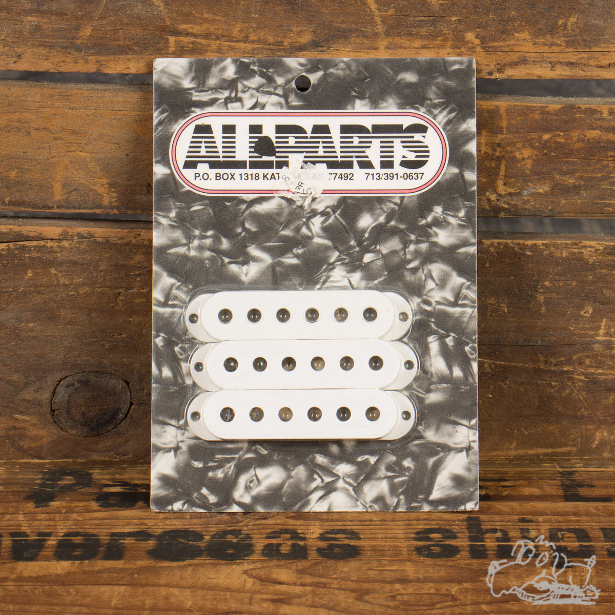 Allparts White Stratocaster Pickup Covers Garrett Park Guitars