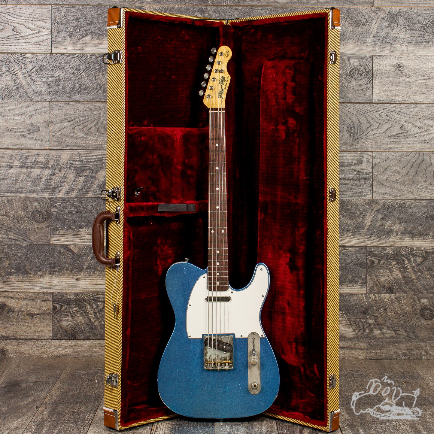 2020 Eric Daw Pinup T Style, Aged Ice Blue Metallic Relic, "Vicky"