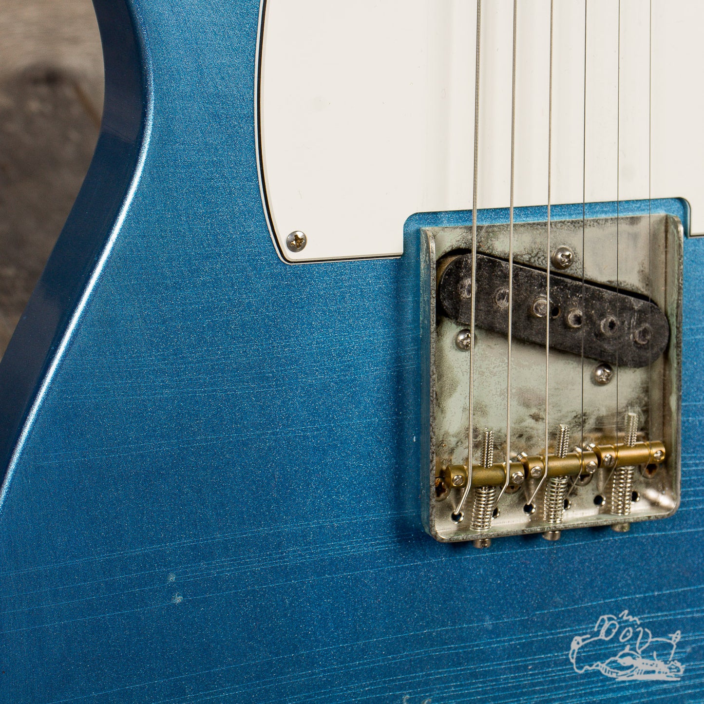 2020 Eric Daw Pinup T Style, Aged Ice Blue Metallic Relic, "Vicky"