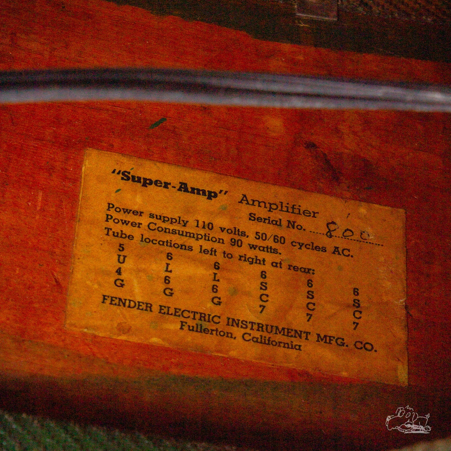 1949 Fender 5B4 Super Amplifier
