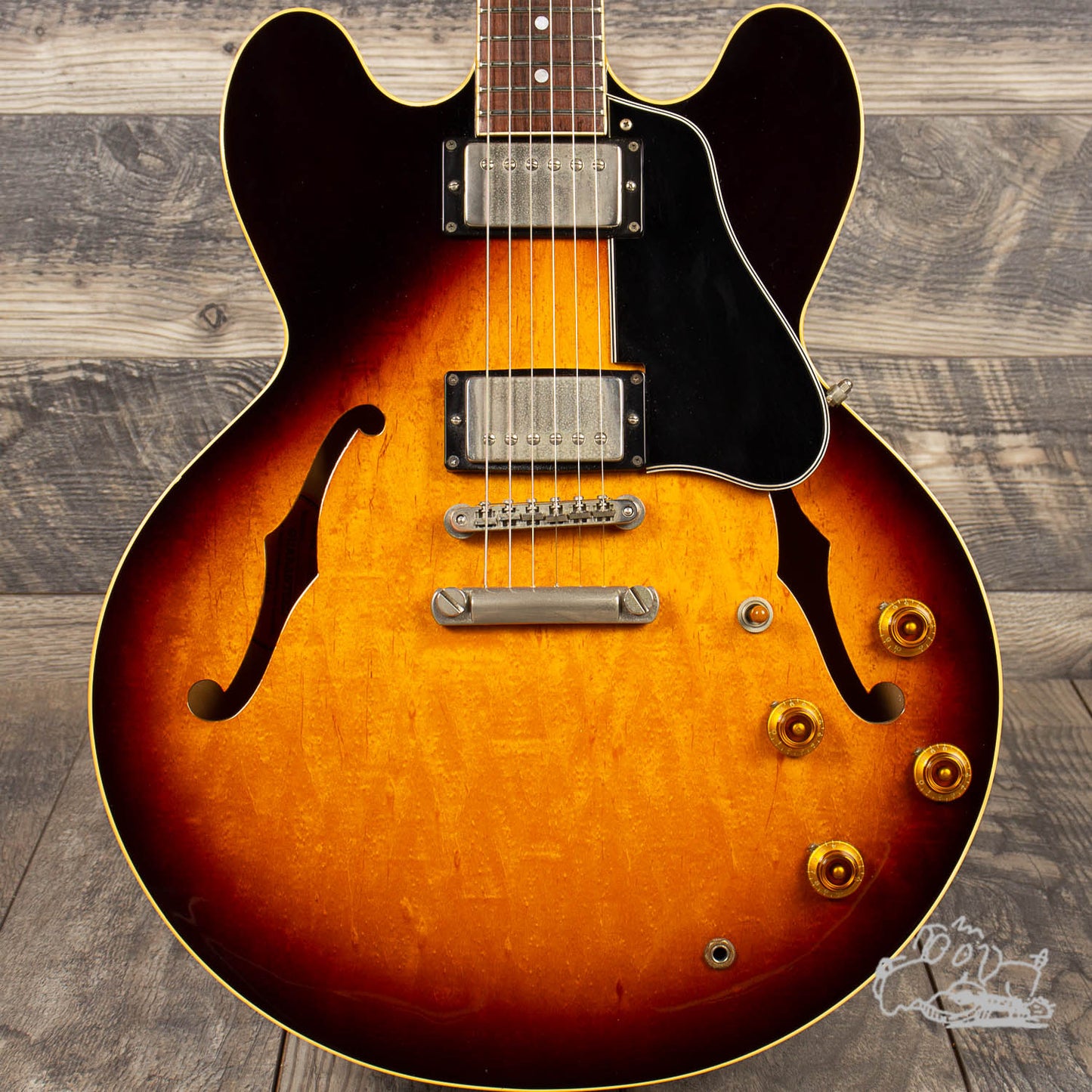 1995 Orville by Gibson ES-335 in Darkburst with Nitrocellulose Lacquer Finish - MIJ