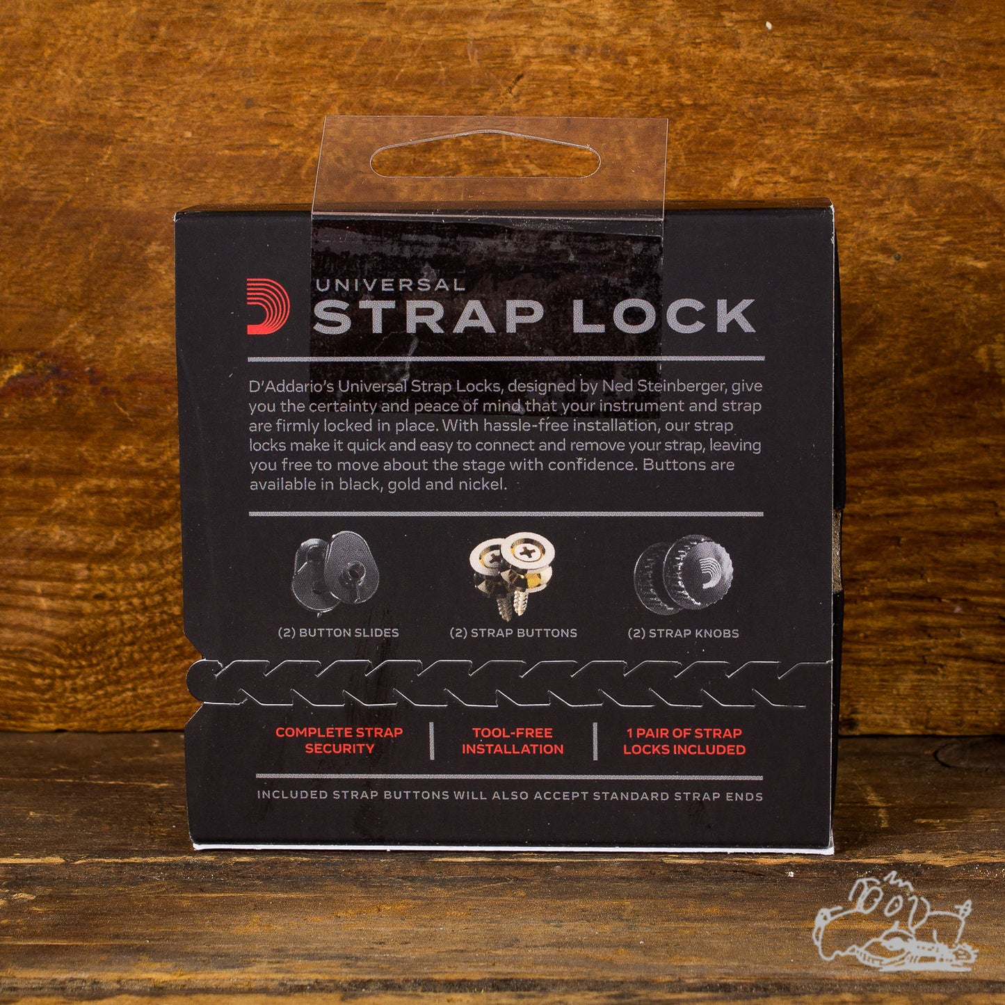 Planet Waves Universal Strap Lock System - Gold