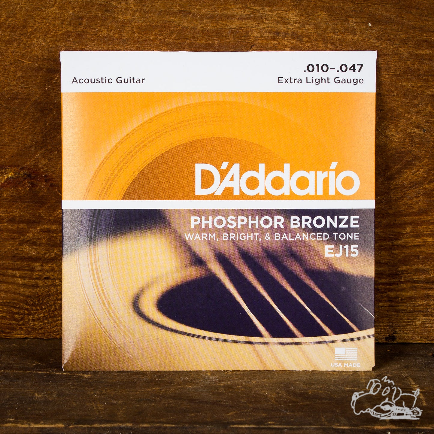 D'Addario Phosphor Bronze Extra Light Acoustic Guitar Strings 10-47