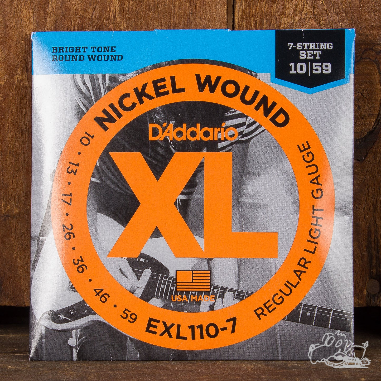 D'Addario Nickel Wound Seven String Set 10-59 (EXL110-7)