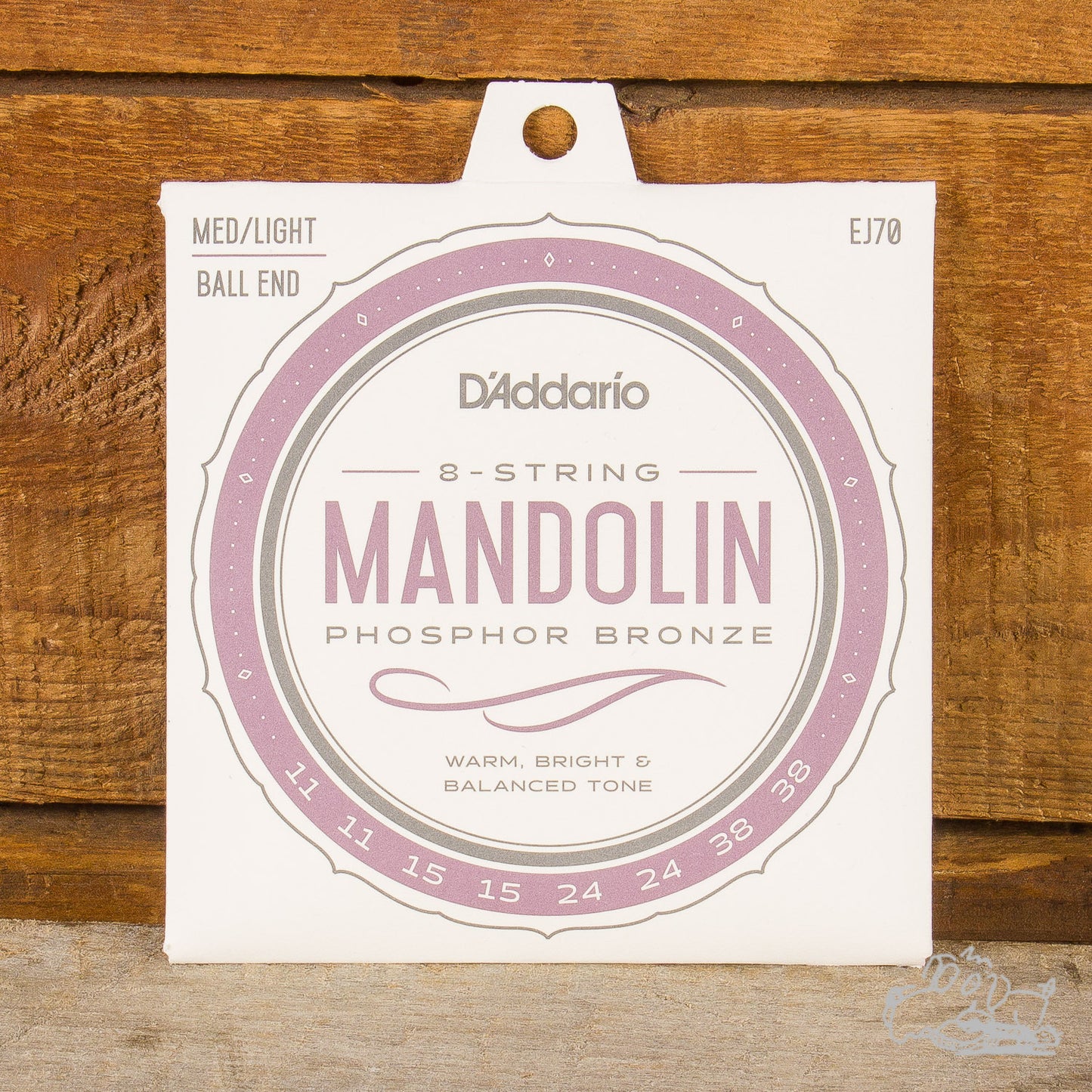 D'Addario EJ70 Mandolin Strings Ball End Phosphor Bronze Medium/Light 11-38