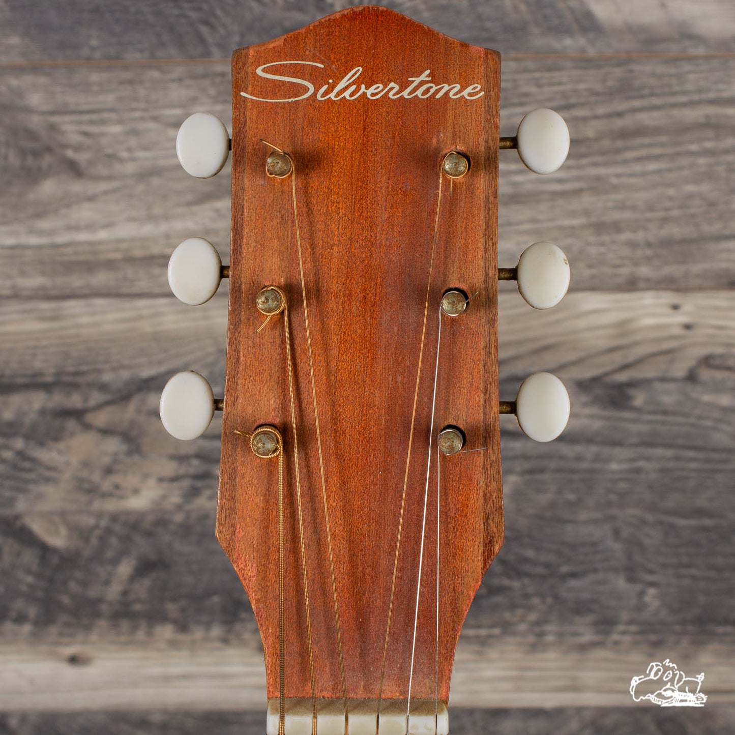 1960's Silvertone Redburst Concert Size Acoustic Guitar