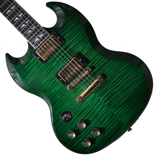 2003 Gibson Les Paul Custom Shop SG Lefty, Emerald Green - Garrett Park Guitars
 - 1