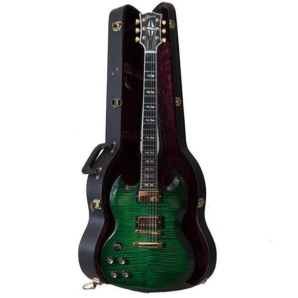 2003 Gibson Les Paul Custom Shop SG Lefty, Emerald Green - Garrett Park Guitars
 - 9