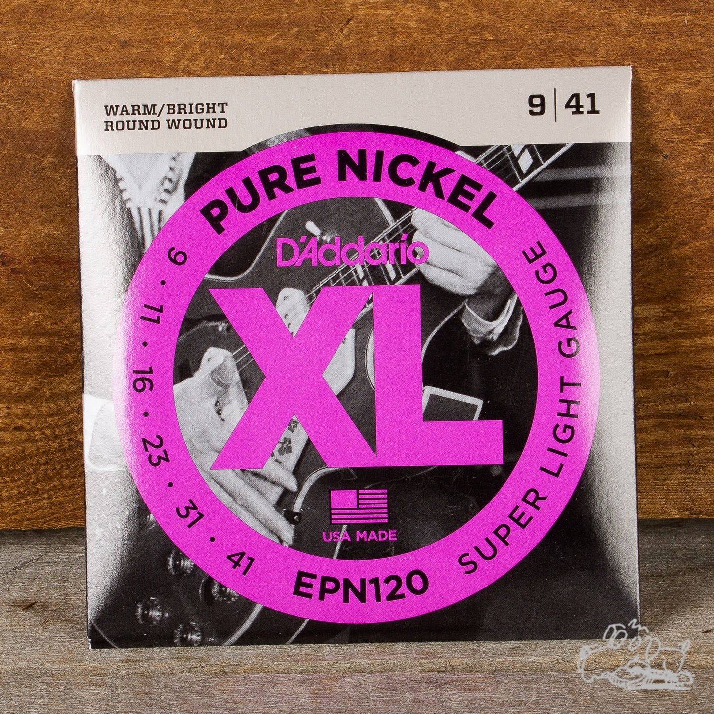 D'Addario Pure Nickel 9-41 Super Light Gauge Electric Guitar Strings