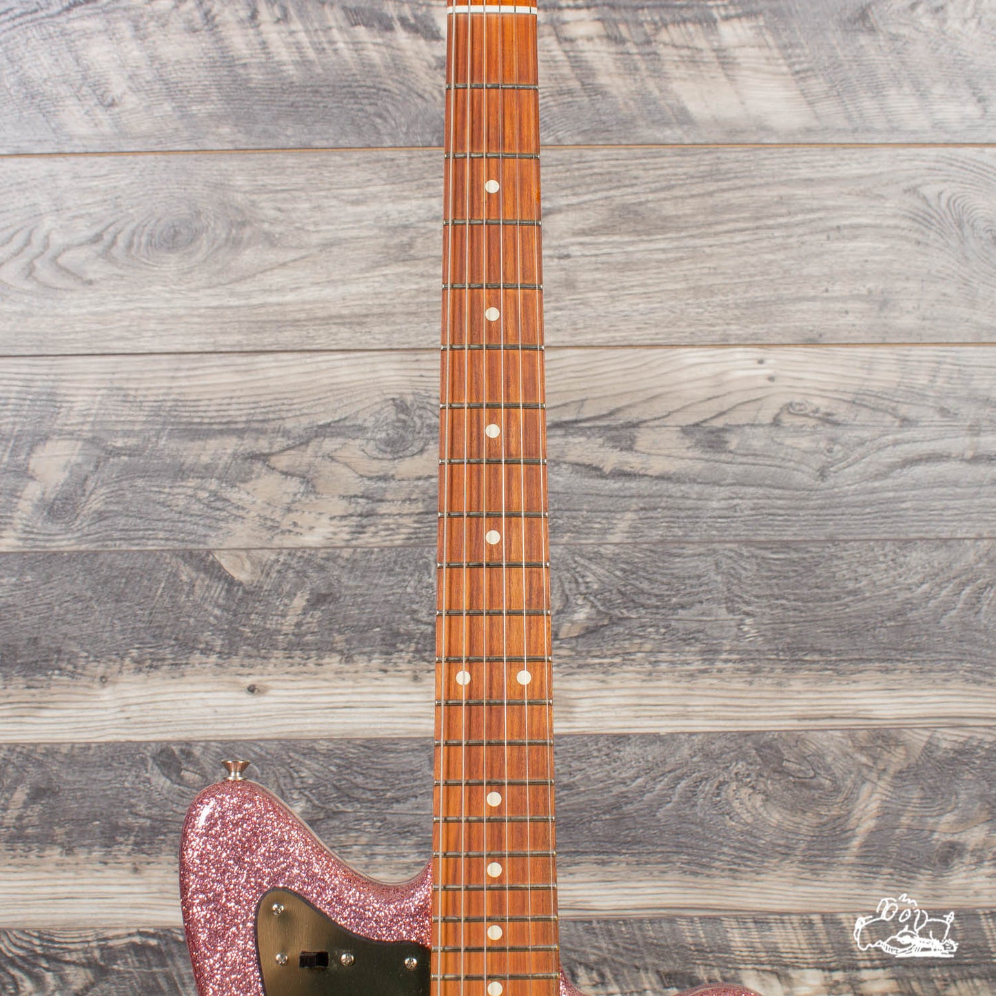 Bell & Hern Custom JazzCaster Finished in "Cousin Strawberry" Sparkle