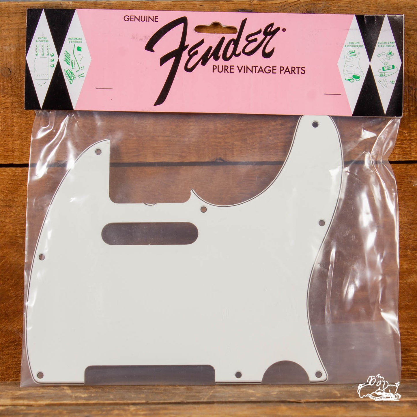 NOS Fender Pure Vintage Telecaster 8 Hole Pickguard - White