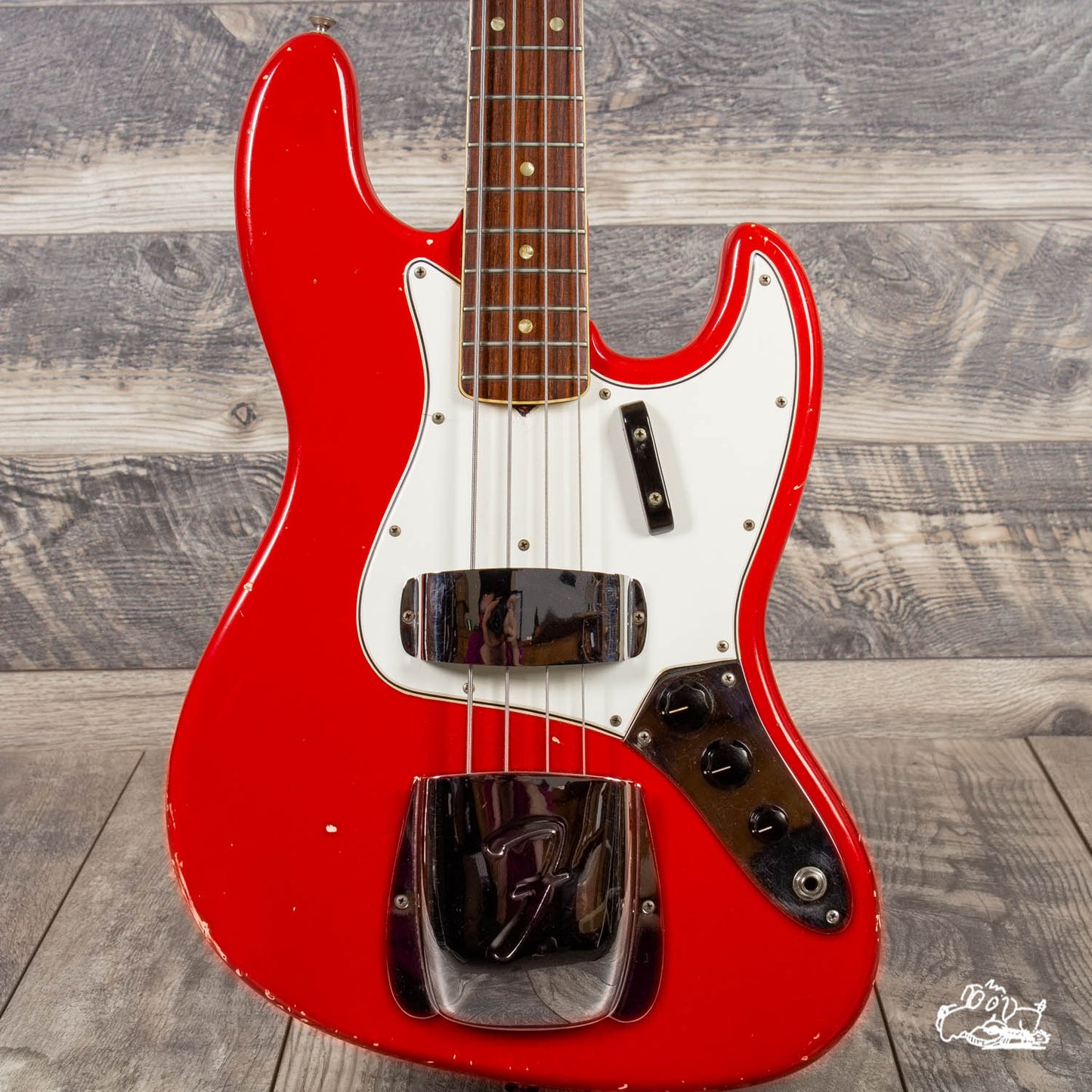 1966 Fender Jazz Bass - Dakota Red-Family owned