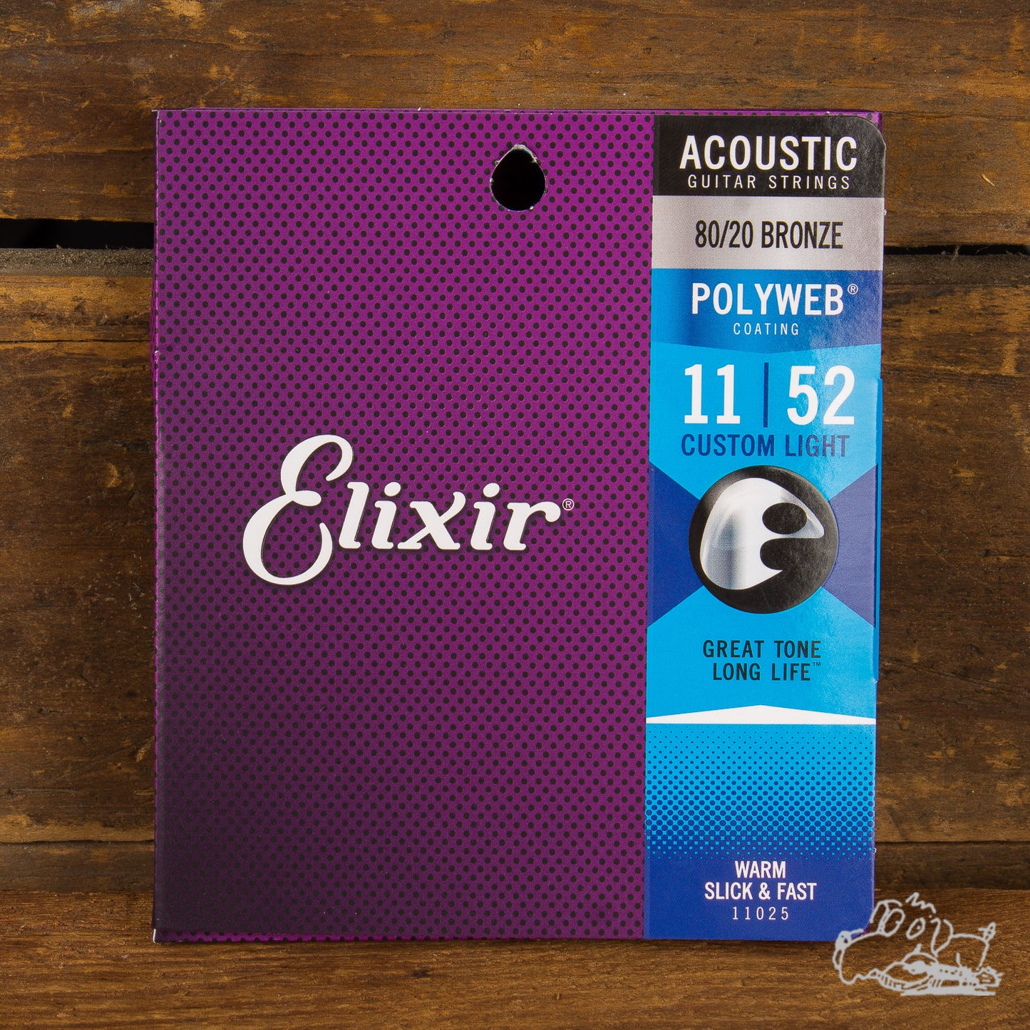 Elixir 80/20 Golden Bronze Acoustic Guitar Strings 11-52