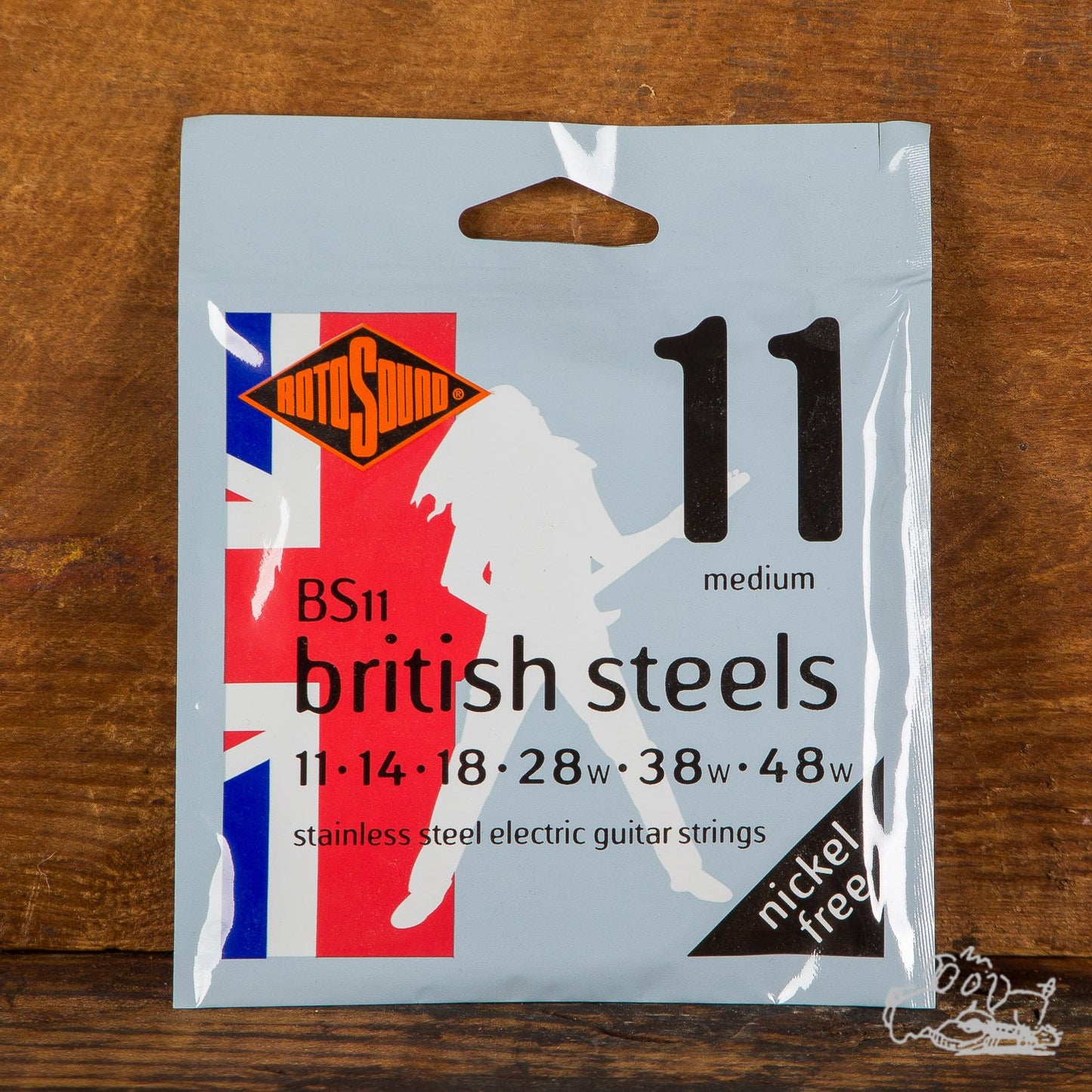 Rotosound British Steel Stainless Steel Electric Guitar Strings 9s, 10s, and 11s