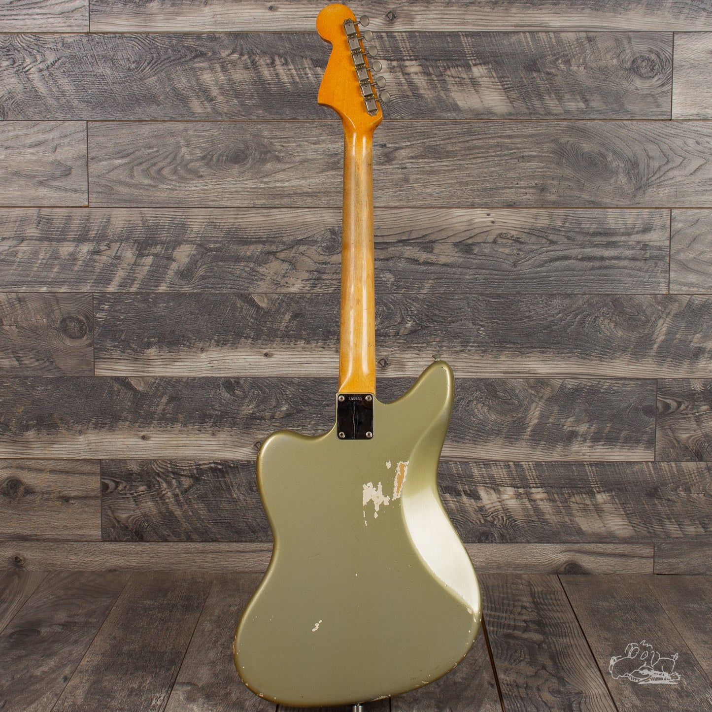 1965 Fender Jaguar in Inca Silver with matching headstock