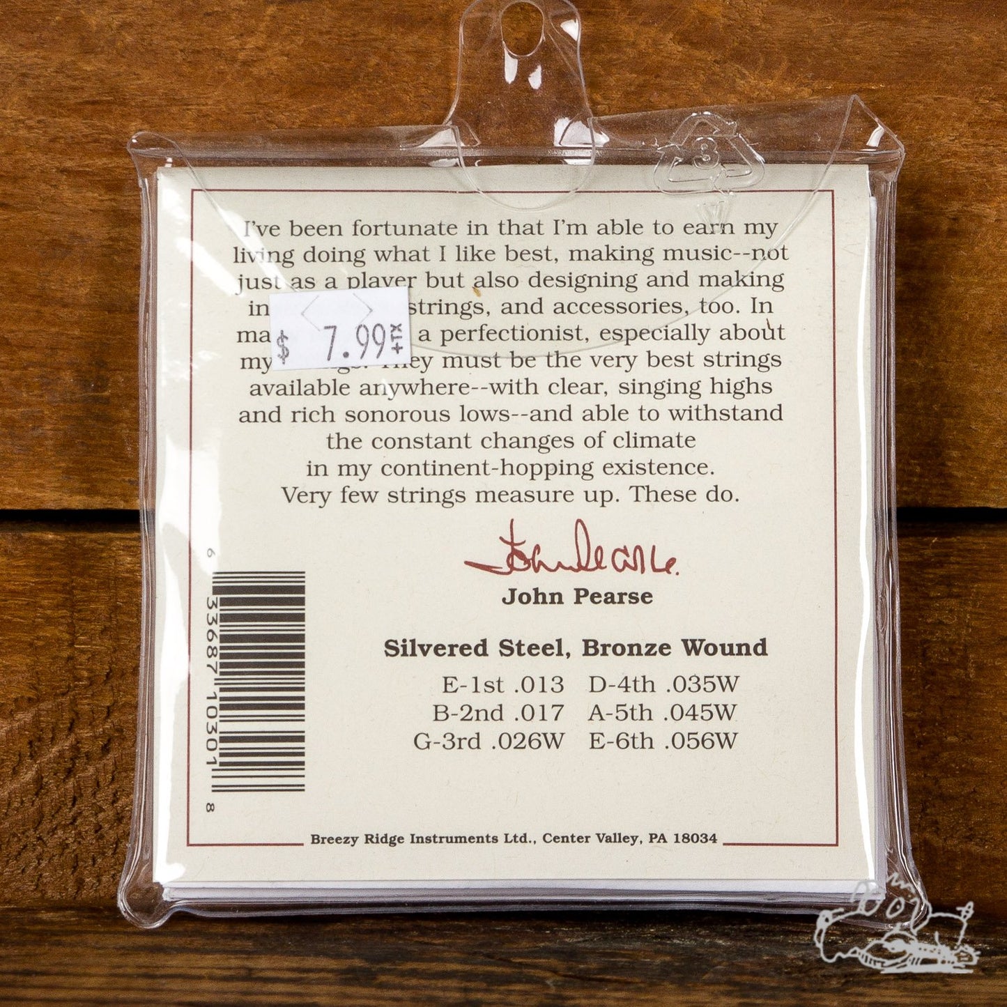 John Pearse 13-56 Bronze Wound 80/20 Acoustic Guitar Strings