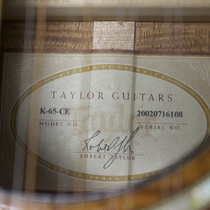 2002 Taylor K-65-CE 12 String KOA - Garrett Park Guitars
 - 10