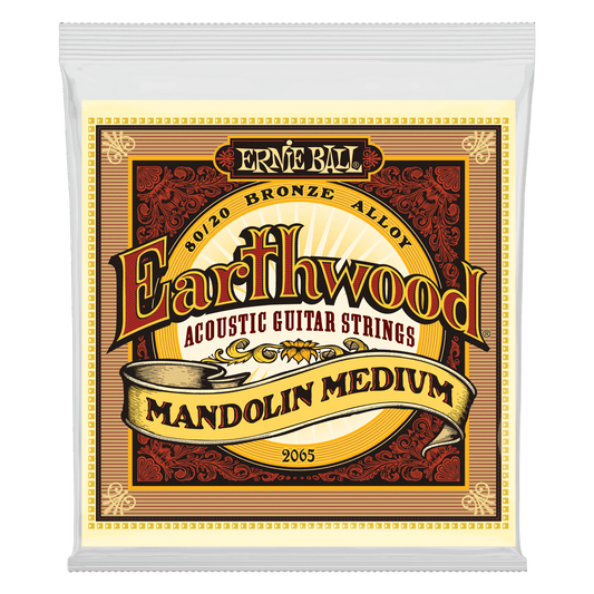 Earthwood Mandolin Medium Loop End 80/20 Bronze Acoustic Guitar Strings - 10-36
