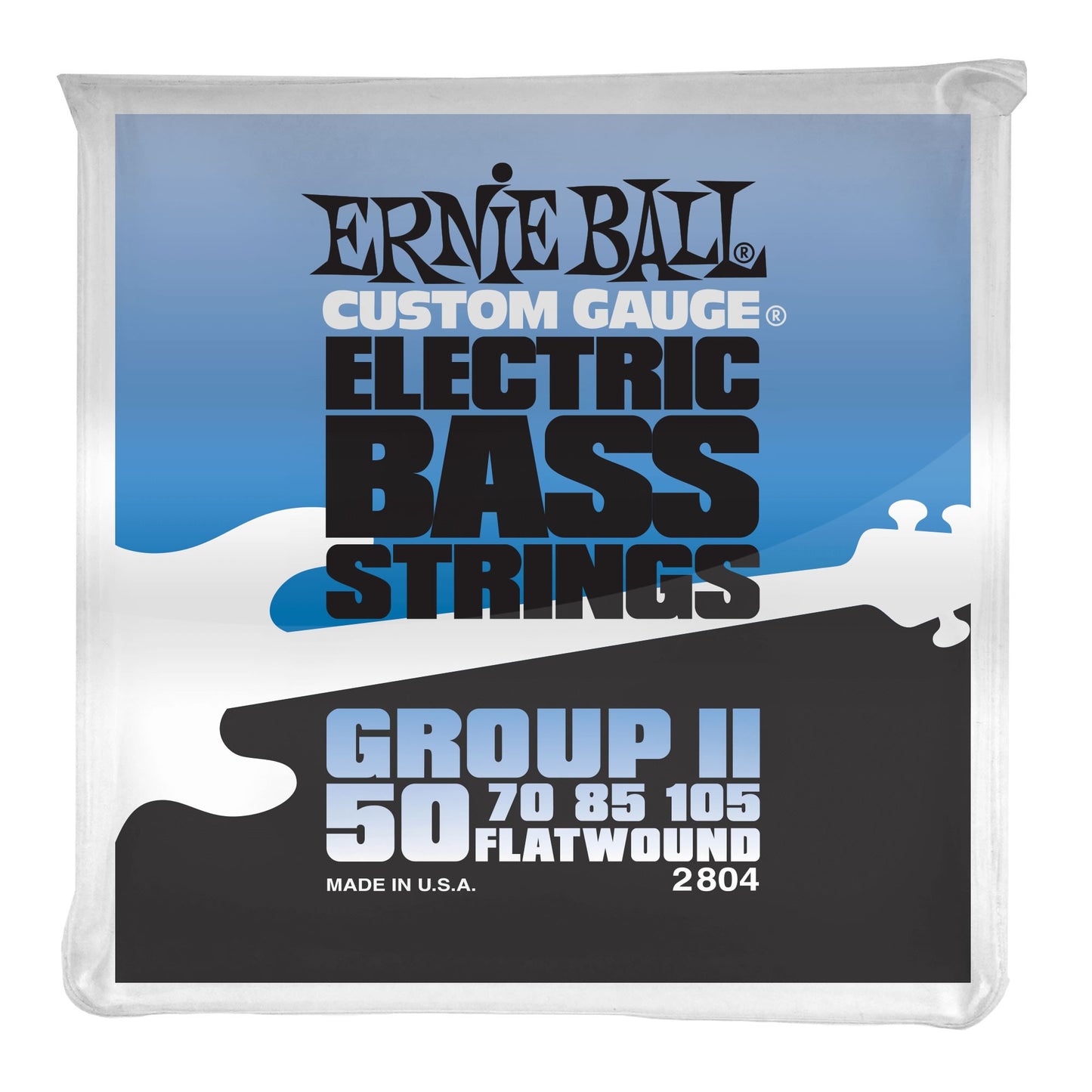 Ernie Ball Flatwound Group II Electric Bass Strings - 50-105