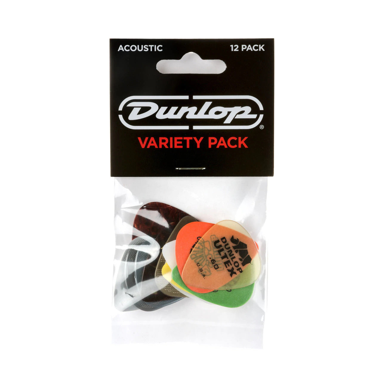Dunlop Acoustic Guitar Picks-  Variety 12 Pack