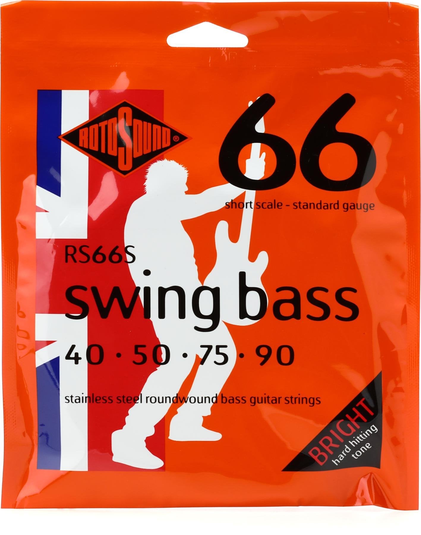 Rotosound RS66S Swing Bass 66 Short Scale Bass Strings - 40-90