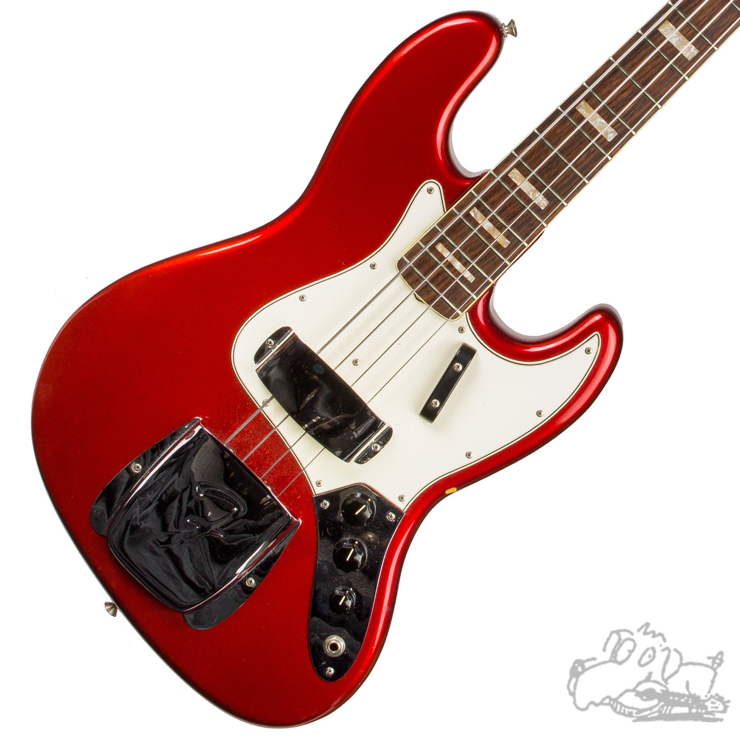1966 Fender Jazz Bass in Candy Apple Red