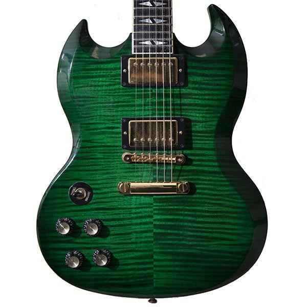 2003 Gibson Les Paul Custom Shop SG Lefty, Emerald Green - Garrett Park Guitars
 - 2